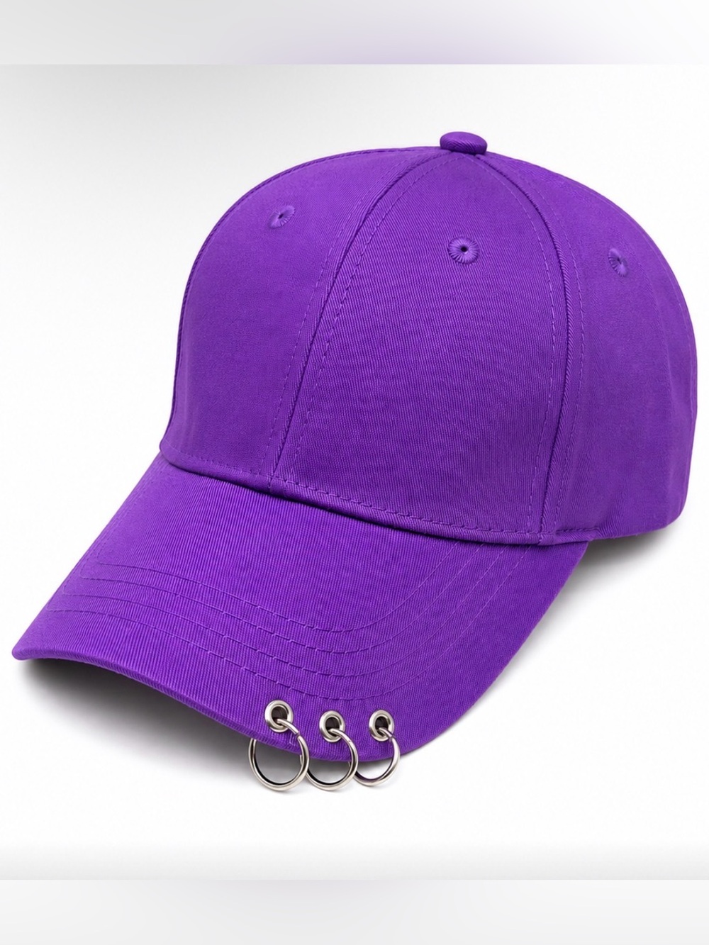 NEW Unisex Purple “Piercing “ Hat w/Adjustable Back